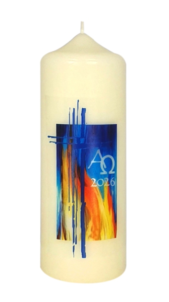 Ostertischkerze 170/60 mm, Dek. 3409